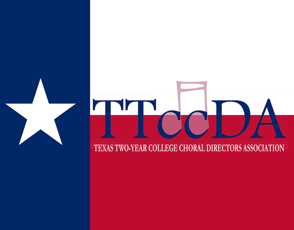 TTCCDA logo — the Texas flag with a musical note forming the letters TTCCDA